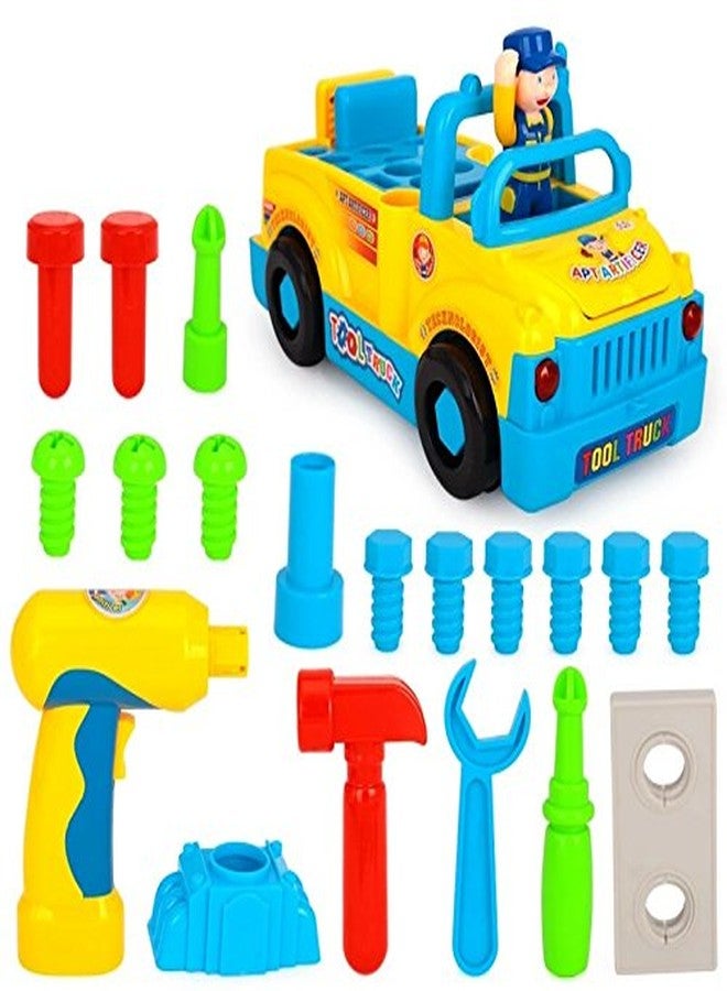 Mayatra's Multifunctional Toy Tool Truck with Various Tools, Lights and Music, Bump and Go Action - Image 2